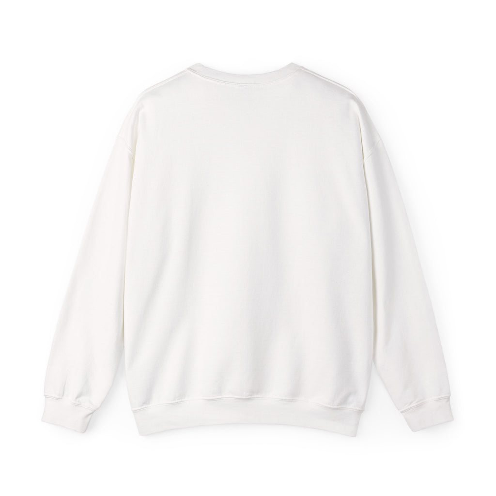 What Time I Am Afraid Women's Crewneck, women's crewneck sweatshirt, White, back view, WHAT TIME I AM AFRAID., Psalm 56:3 (KJV)