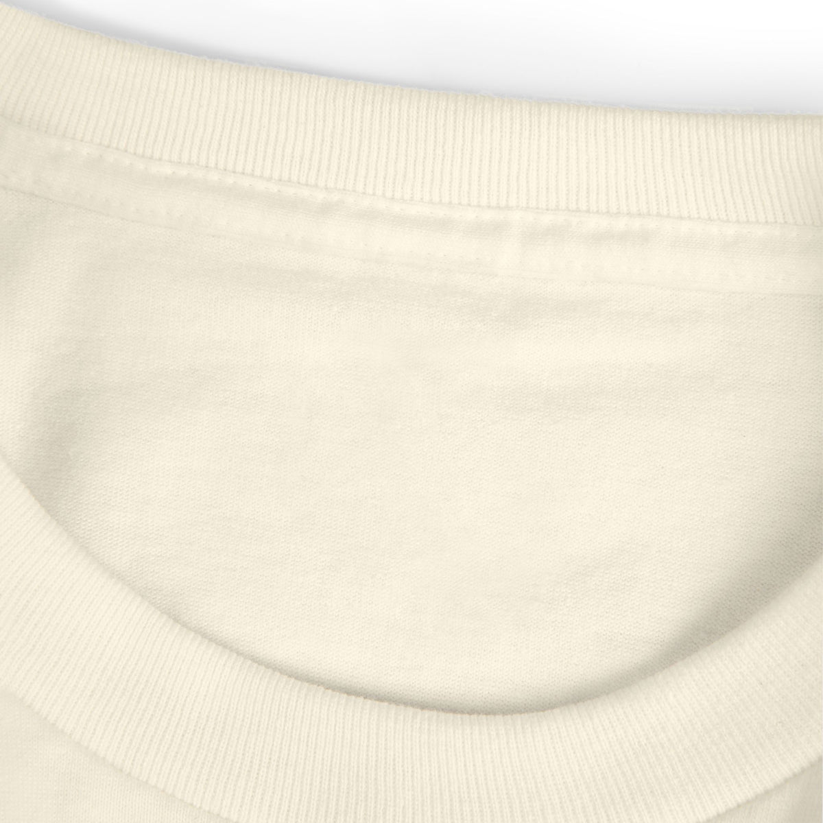 Not by Wi-Fi Tee, t-shirt, Faded Cream, fabric close-up, LIVE BY FAITH, NOT BY WI-FI., Habakkuk 2:4 (KJV)