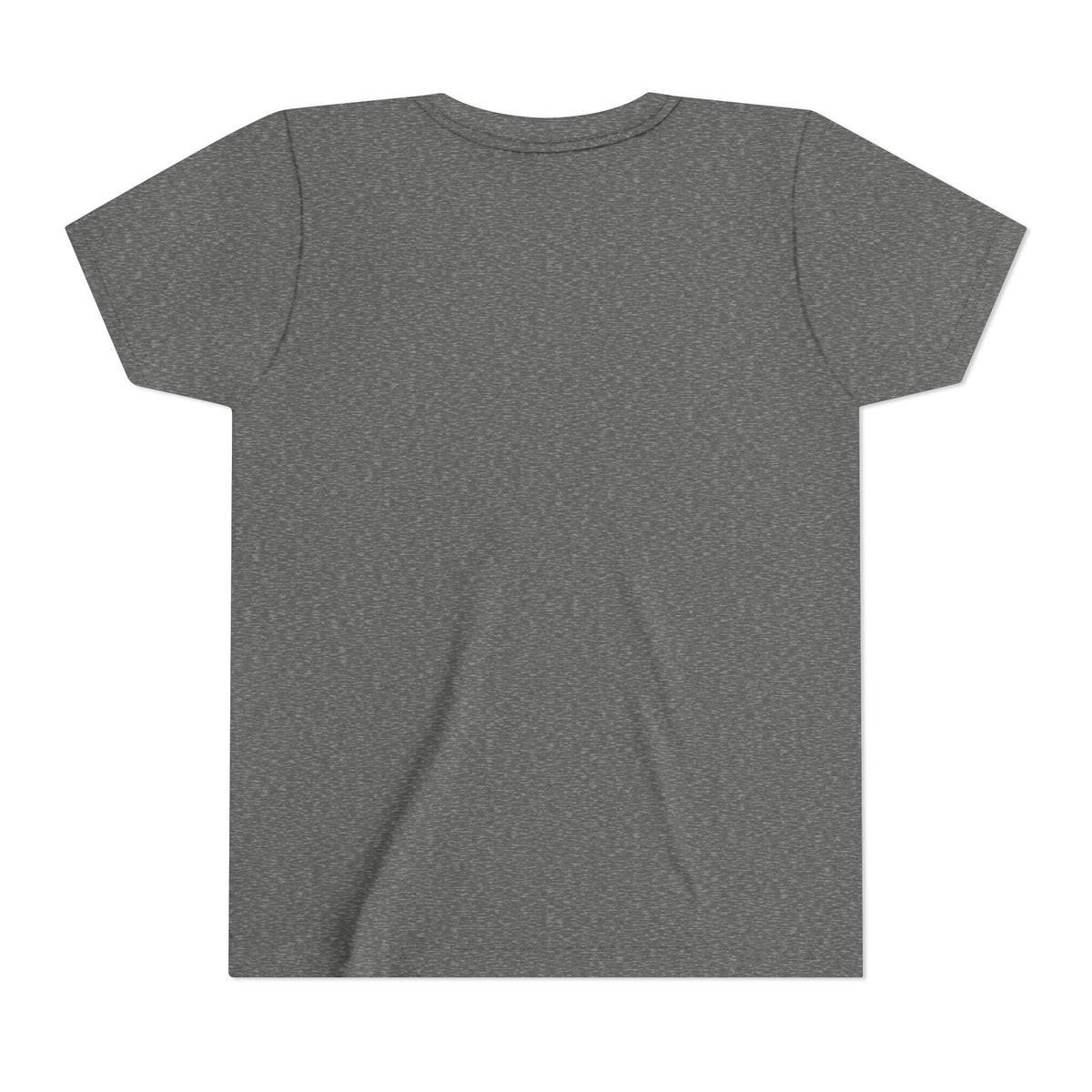 Blessed & Sandy Youth Tee, Deep Heather, back view, plain back, BLESSED & SANDY., Psalm 118:24 (KJV)