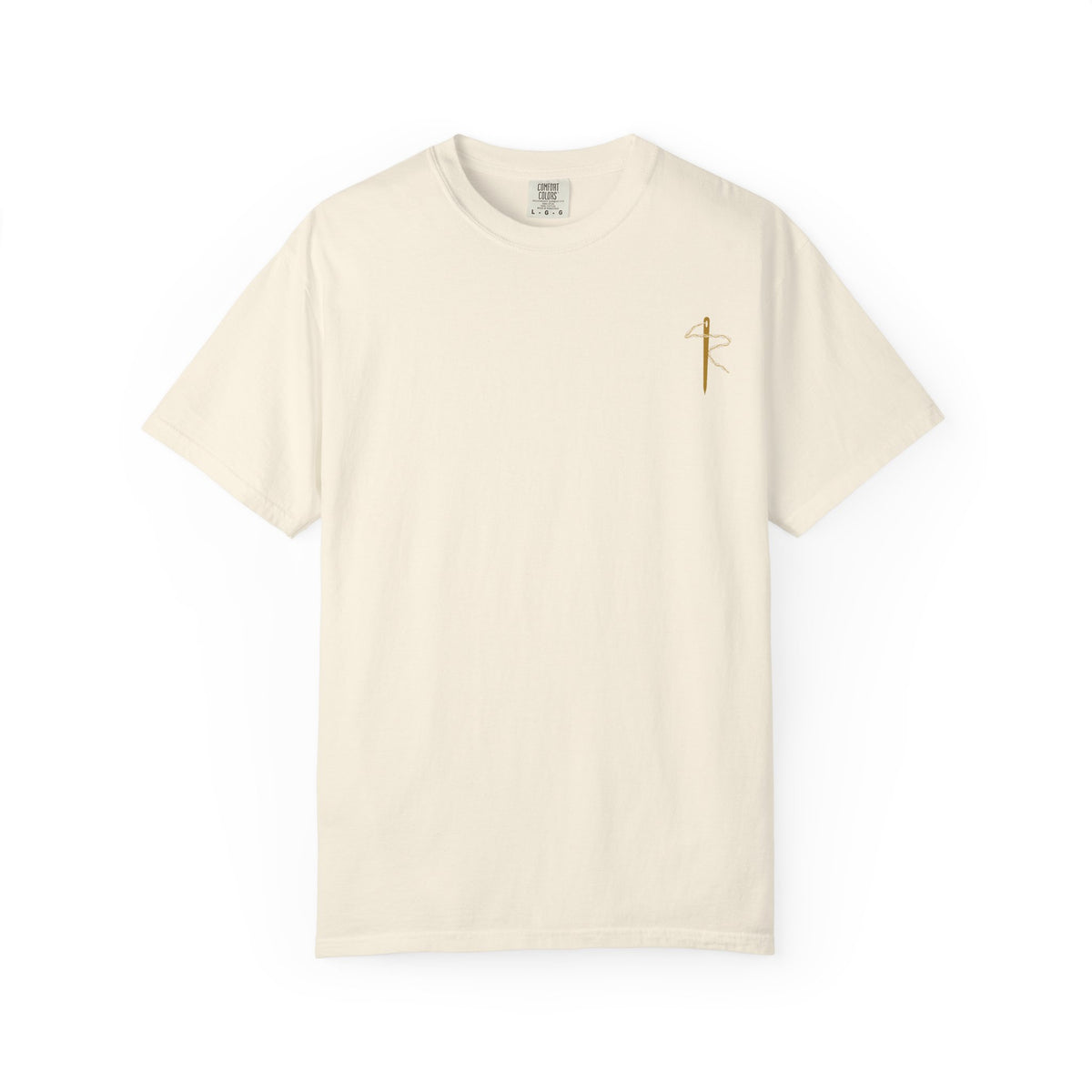 KPS Surf Club Anchor Tee, Ivory, front view, KPS SURF CLUB. Hebrews 6:19 (KJV)