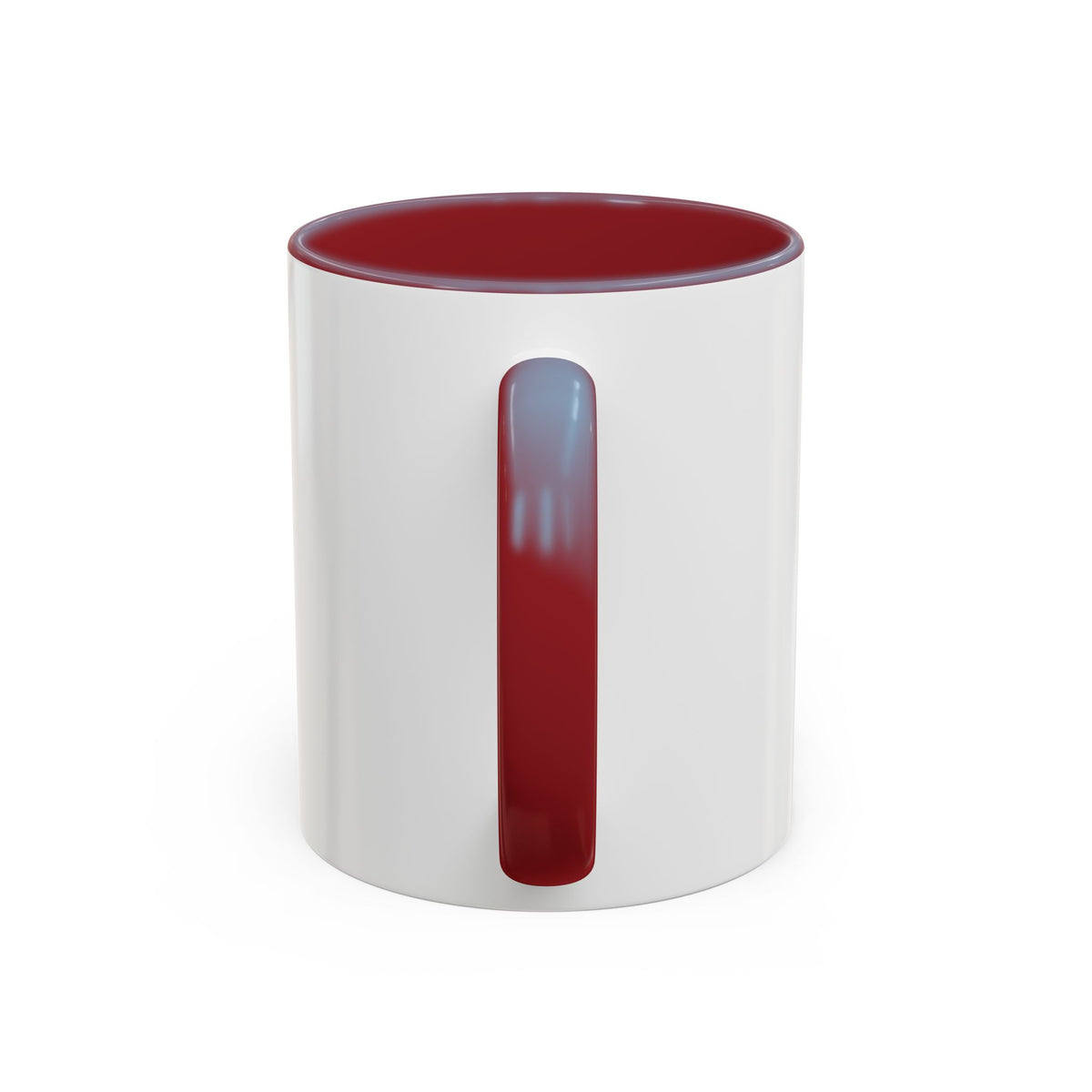 Walk by Faith Mug, mug, Maroon inside and handle, handle side, WALK BY FAITH. RUN ON COFFEE., 2 Corinthians 5:7 (KJV)