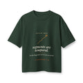Segments Are Temporal Women's Boxy Tee, Forest, front view, SEGMENTS ARE TEMPORAL. 2 Corinthians 4:18 (KJV)
